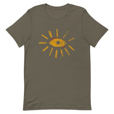Distressed Eye Tee (yellow eye)