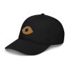 organic-baseball-cap-black-left-front-66b13d3461737.jpg Yellow Eye Embroidered Dad Hat
