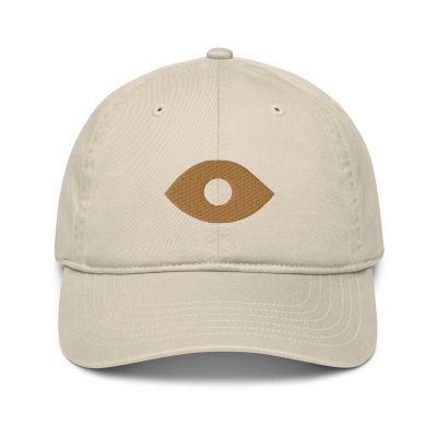 organic-baseball-cap-oyster-front-66b13d3462c61.jpg Yellow Eye Embroidered Dad Hat