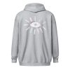 Distressed Eye Zip Hoodie